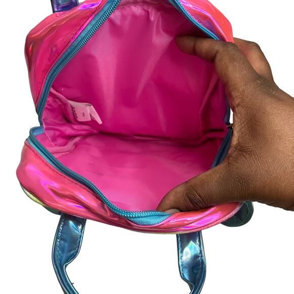 NWT Disney Stitch Plastic Glitter Mini Backpack - Picture 4 of 6